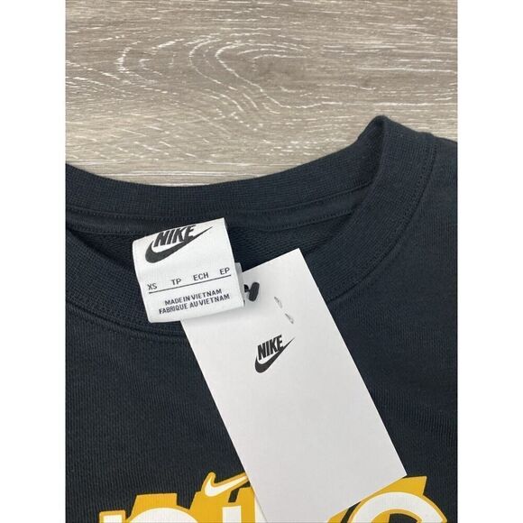 Nike Just Do It Women's Sweater Black FN3628-010 Size XS $70 - Picture 3 of 6